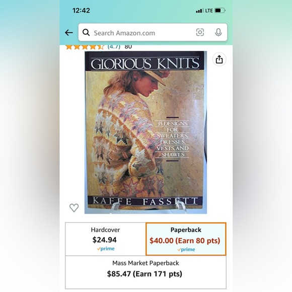 Glorious Knits by Kaffe Fassett/15 amazing designs for sweaters, shawls, dresses - Picture 2 of 10